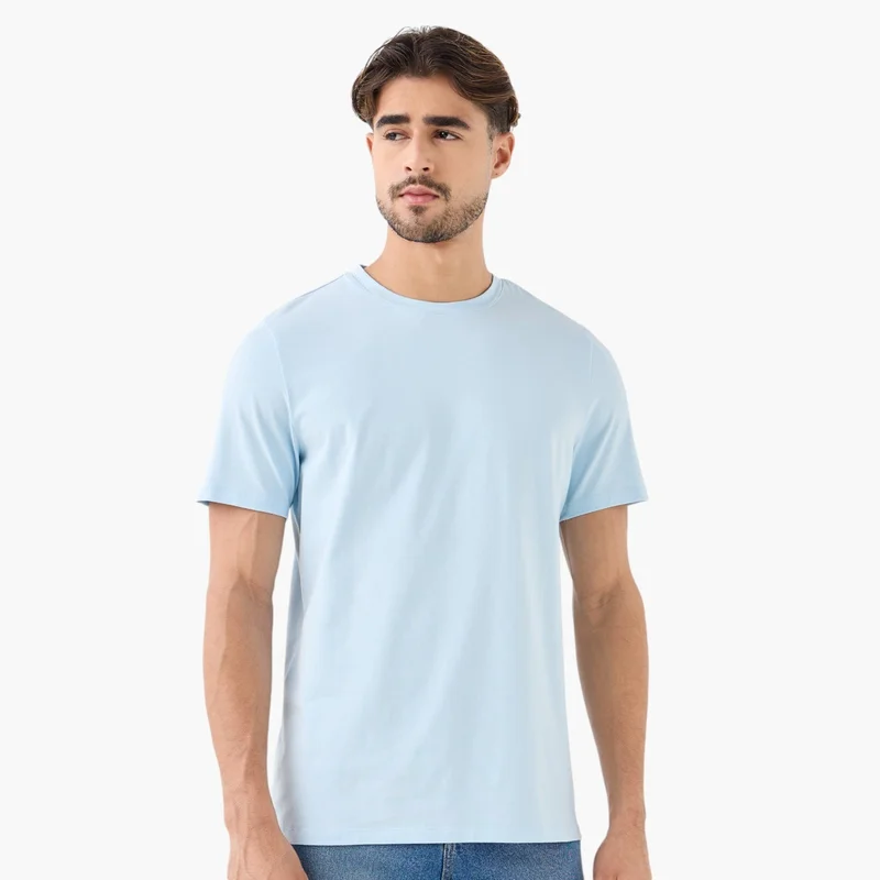 Splash FAV Regular Fit Crew Neck T-shirt with Short Sleeves