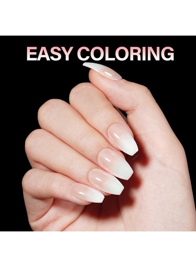 AILLSA Ballerina Nail Tips Soft Gel Clear Gelly Full Cover Nail Tips Pre-Shaped Acrylic Press On False Nails Tips For Nails Extension Home Diy Salon Manicure 216Pcs 12 Sizes - Image 5