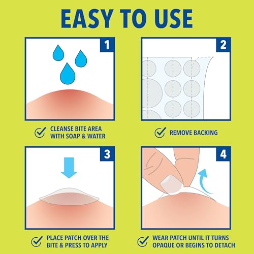 Cutter Bug Bite Patches Itch Relief Hydrocolloid Patches for Kids & Adults, Absorbs Fluids, Helps Heal, Prevents Scratching, Mosquito Itch Relief, Hydrocortisone & Suction Tool Alternative, 51 Count - Image 4