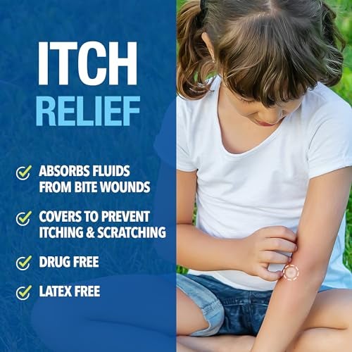 Cutter Bug Bite Patches Itch Relief Hydrocolloid Patches for Kids & Adults, Absorbs Fluids, Helps Heal, Prevents Scratching, Mosquito Itch Relief, Hydrocortisone & Suction Tool Alternative, 51 Count - Image 2