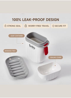 bdo BDO Travel Soap Case, 100% Leakproof Soap Box with Lid, Bar Soap Holder for Traveling, Portable Soap Container for Gym, School, Camping  - Image 3