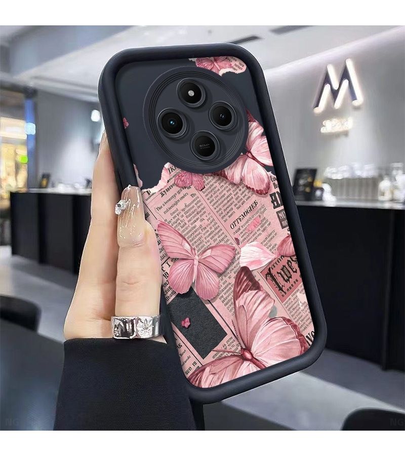 Phone Case For POCO C75 Black Shock Absorbent Lightweight Durable Anti Slip Lens Protection - Image 2
