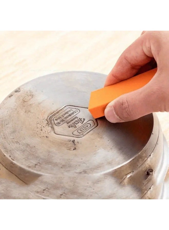 10 Pieces Stainless Steel Cleaning Eraser, Home Kitchen Limescale and Rust Remover Eraser - Image 5