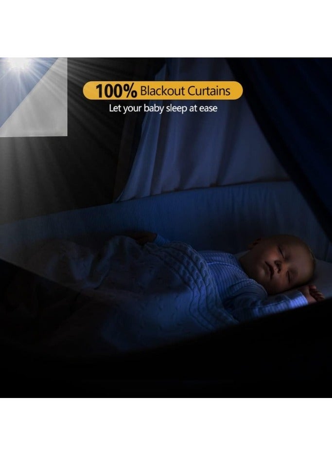 ستائر تعتيم محمولة مع شريط لاصق ذاتي لغرفة النوم غرفة المعيش - Image 2