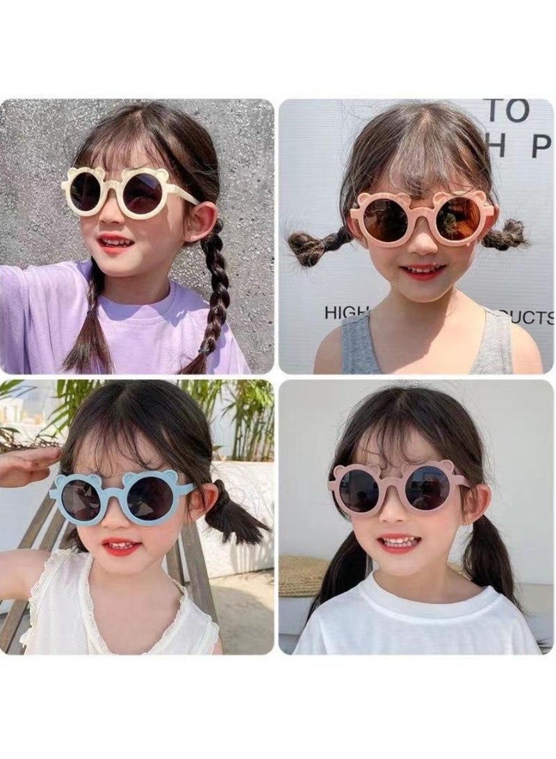 Generic Summer Round Frame Bear Set Of  Four Sunglasses For Childre  - Image 3