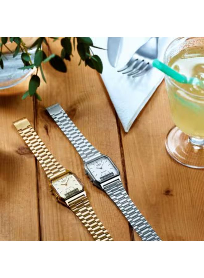 CASIO Unisex Stainless Steel Analog-Digital Watch AQ-230GA-9DMQ - 29.8 mm - Image 3