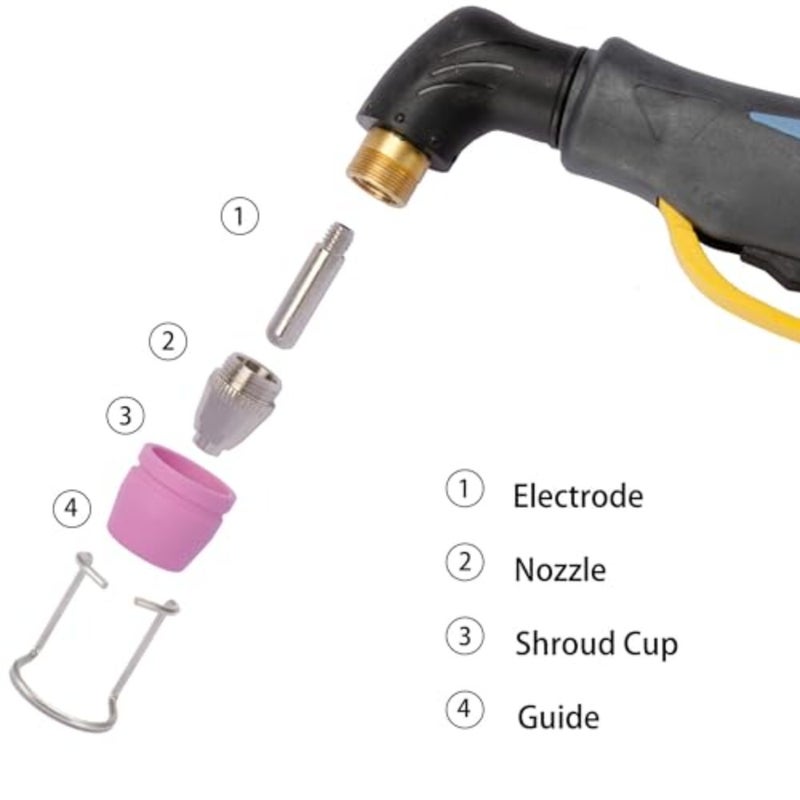 50pcs SG-55 AG-60 WSD-60 Plasma Cutter Cutting Torch Tip Nozzles Consumables Kit - Image 4