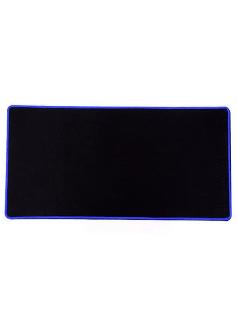 ماوس باد للألعاب - كبيرة - مضادة للانزلاق ومقاومة للماء - مريحة - سوداء بحواف زرقاء - Image 1