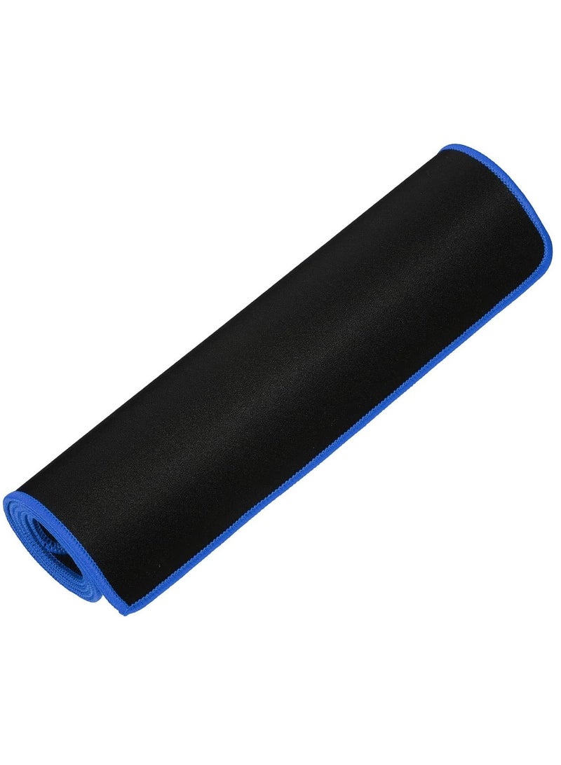 ماوس باد للألعاب - كبيرة - مضادة للانزلاق ومقاومة للماء - مريحة - سوداء بحواف زرقاء - Image 2