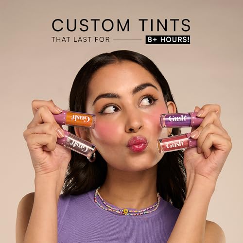 GUSH Pink Tint Colour Changing pH Lip Oil | Long Lasting Hydration & Nourishment | Enriched with Jojoba and Rosehip Oils | Weightless, Non-Sticky & Glossy Finish | (Purple Sunset 5ml) - Image 5