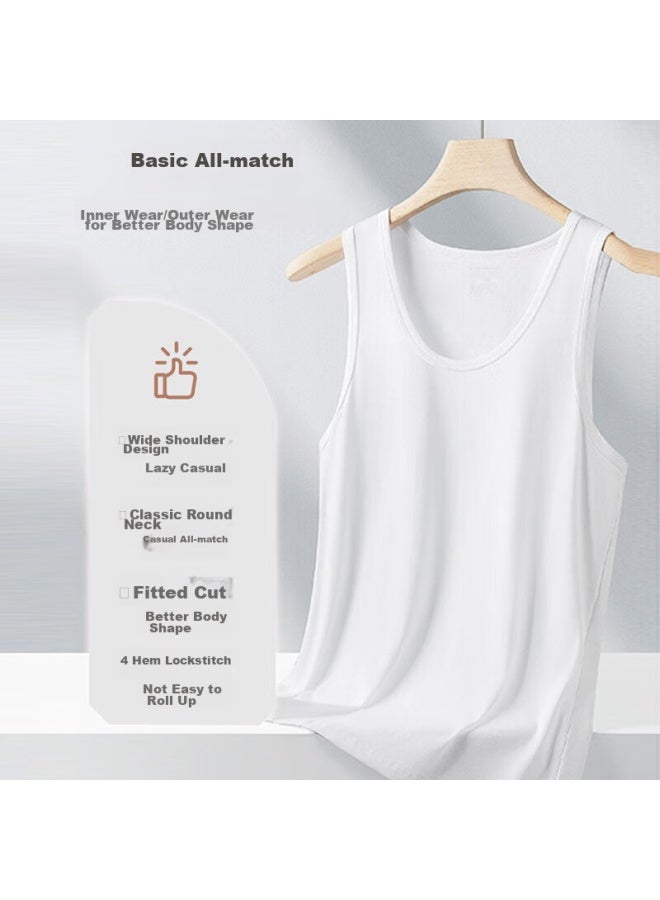 Your Sun Yiershuang Men's Ribbed Pure Cotton Sports Tank Top Undershirt - Image 4