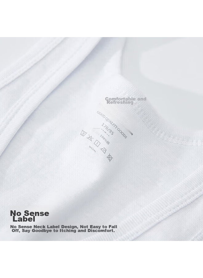 Your Sun Yiershuang Men's Ribbed Pure Cotton Sports Tank Top Undershirt - Image 3