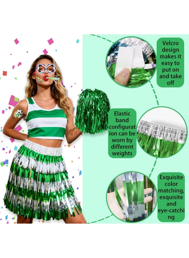 Soccer Themed Party Decorations Set, Football Victory Party Supplies, Grass Skirt, Noisemaker, Glasses, Stickers for World Cup, Sports Birthday, Cheerleading, Football Game Celebration in UAE - Image 3