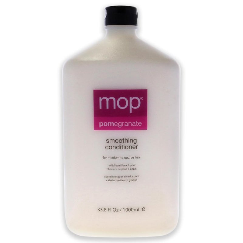 MOP Pomegranate Smoothing Conditioner For Medium to Coarse Hair - Moisturizing, Hydrating, Detangling - Strengthens Hair, Adds Shine, Anti-Frizz