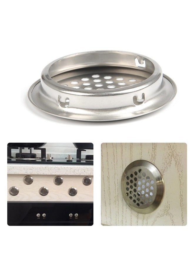 FOCCTS 20PCS 2-1/8 Inch(53mm) Circular Stainless Steel Air Vent Hole Mesh Hole Silver Tone for Kitchen, Bathroom, Cabinet, Wardrobe, Shoe Cabinet, and Decorative Cabinet - Image 5