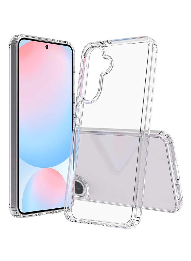 TEXEEM Clear Case for Samsung Galaxy A56 5G, Transparent Polycarbonate, Drop Protection, Anti-Fade, Slim Fit Design with 0.85mm Raised Edge - Image 1
