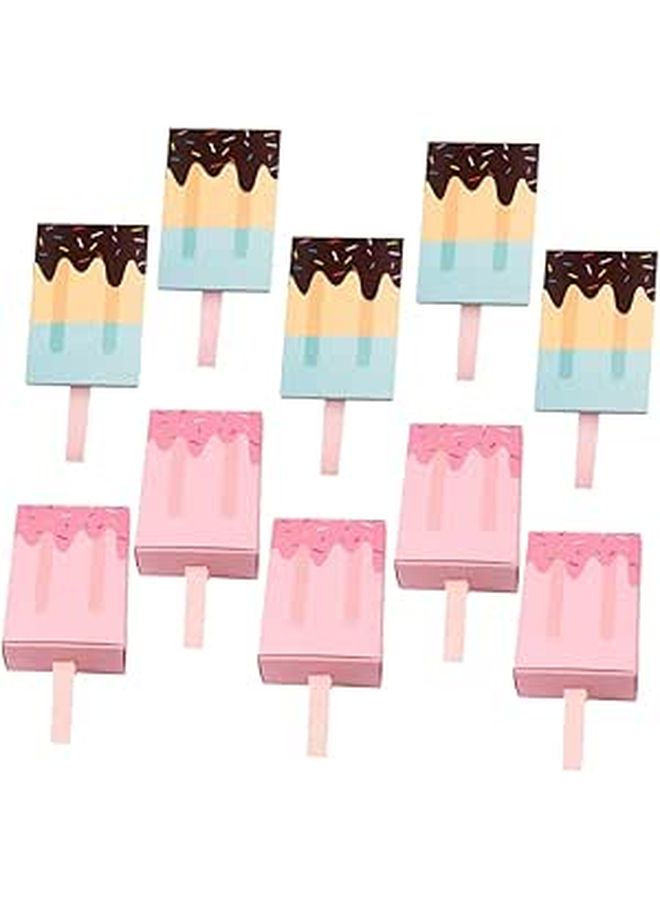 SUPVOX Ice Cream Candy Boxes 20pcs Blue Drawer Style Party Favor Containers - Image 1