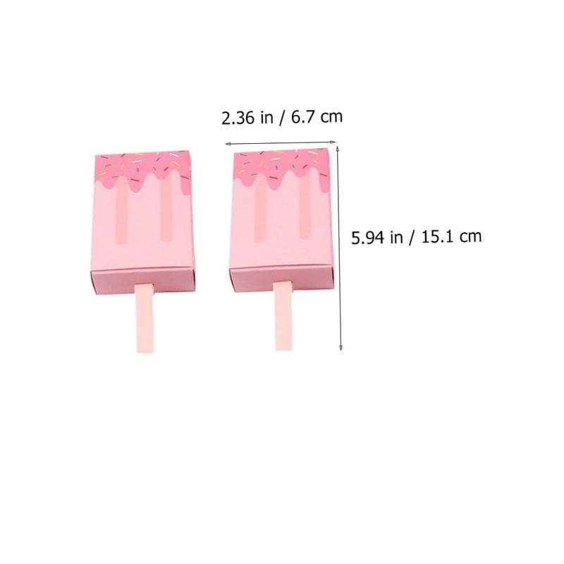 SUPVOX Ice Cream Candy Boxes 20pcs Blue Drawer Style Party Favor Containers - Image 3