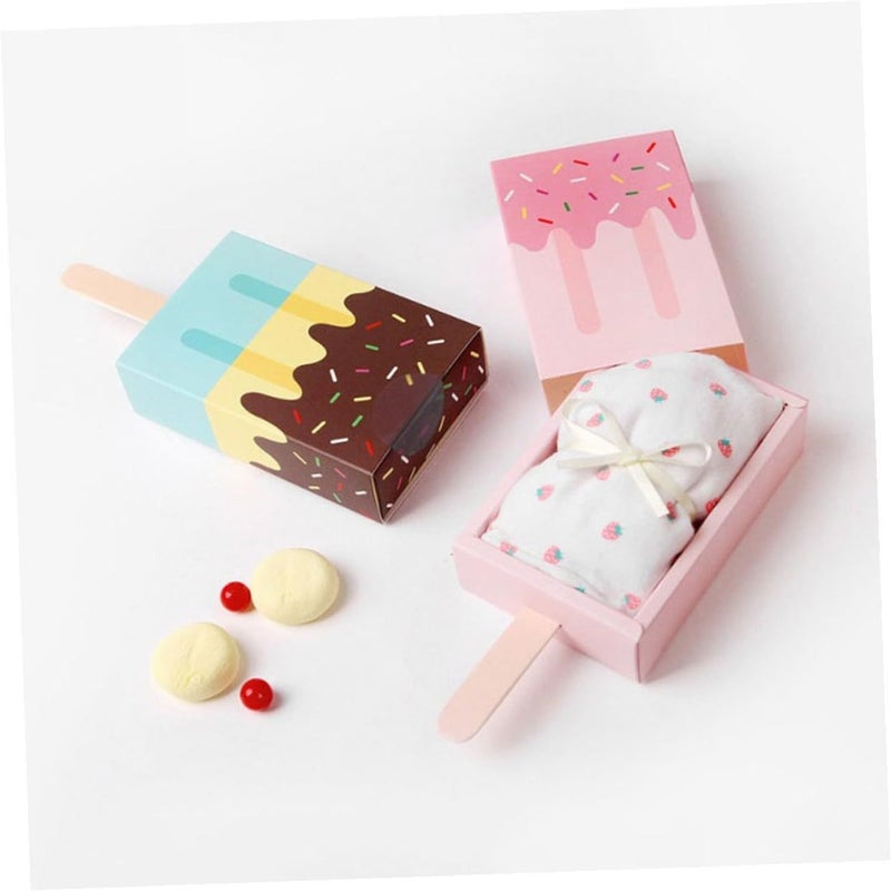 SUPVOX Ice Cream Candy Boxes 20pcs Blue Drawer Style Party Favor Containers - Image 5
