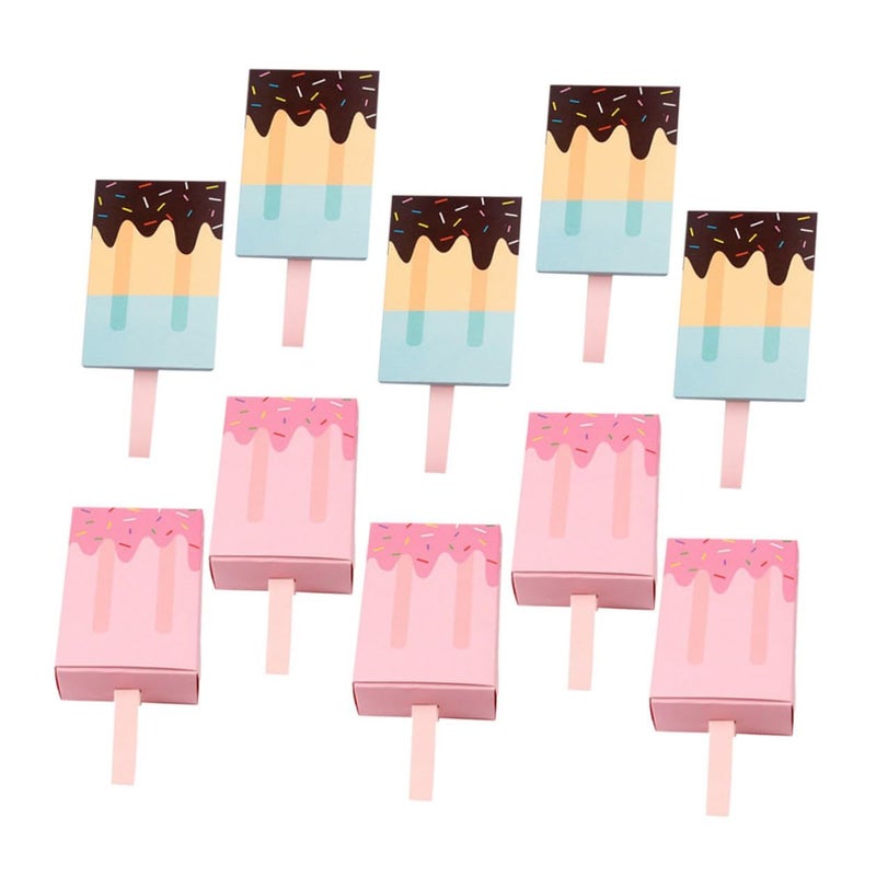 SUPVOX Ice Cream Candy Boxes 20pcs Blue Drawer Style Party Favor Containers - Image 2