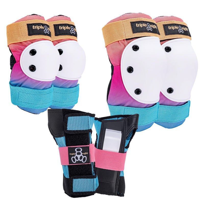 Triple Eight Saver Series 3Pack Pad Set Ideal for Skateboarding Inline Skating Roller Skating and Biking