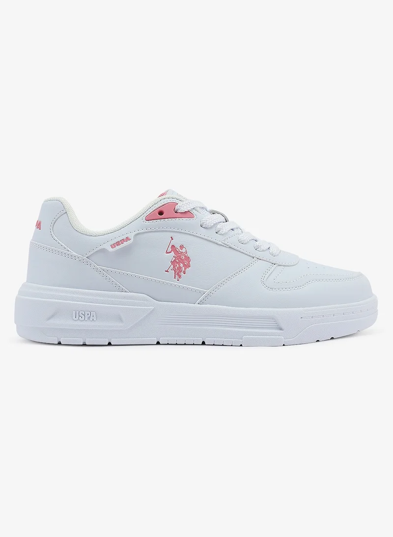 U.S. Polo Assn. white Women's  White Low-Top Sneakers - Style that Moves, Comfort Shoes that Lasts for Women | Best Price UAE