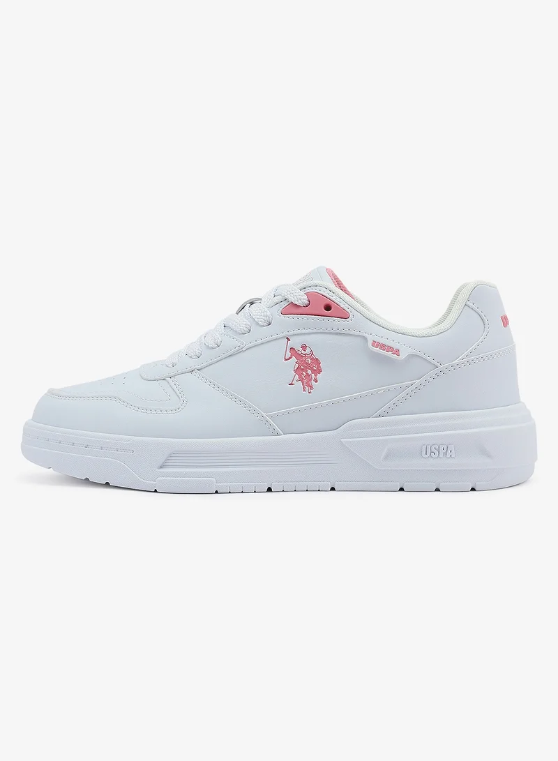 U.S. Polo Assn. white Women's  White Low-Top Sneakers - Style that Moves, Comfort Shoes that Lasts for Women | Best Price UAE