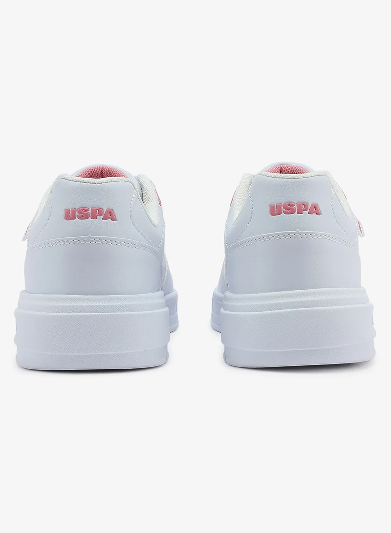U.S. Polo Assn. white Women's  White Low-Top Sneakers - Style that Moves, Comfort Shoes that Lasts for Women | Best Price UAE