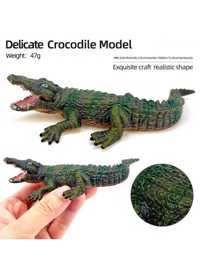 NIBEMINENT Realistic Alligator Animal Model Toy - Essential for Science Education