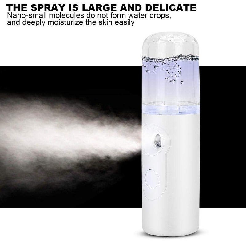 klarako Facial Mister Portable Handy Face Mist Sprayer Professional Mini Humidifier Facial Steamer Moisturizing and Hydrating Spa Beauty Device - Image 5