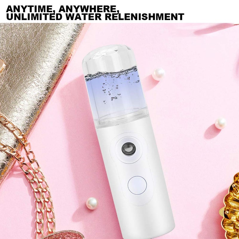 klarako Facial Mister Portable Handy Face Mist Sprayer Professional Mini Humidifier Facial Steamer Moisturizing and Hydrating Spa Beauty Device - Image 4