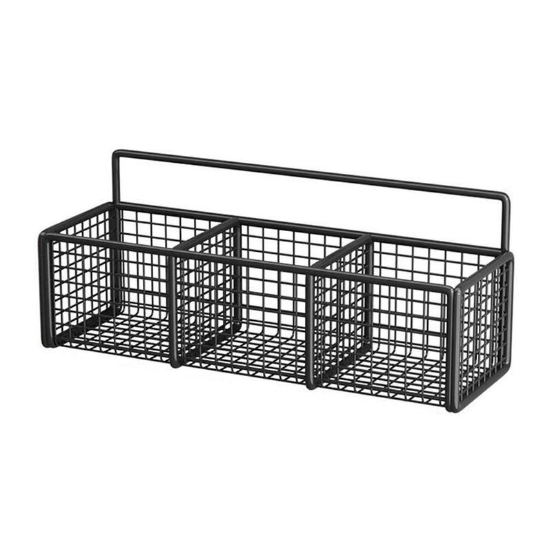 Kitchen wall-mounted scallion, ginger, and garlic storage rack, multi-functional garlic and ginger vegetable basket, no drilling required, wall-mounted storage basket - Image 4