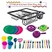 Hey Play Kids Play Dish Set 27 Piece Tableware Dish Set with Drainer for Kitchen Playset and Pretend Food Toys for Boys and Girls - Image 4