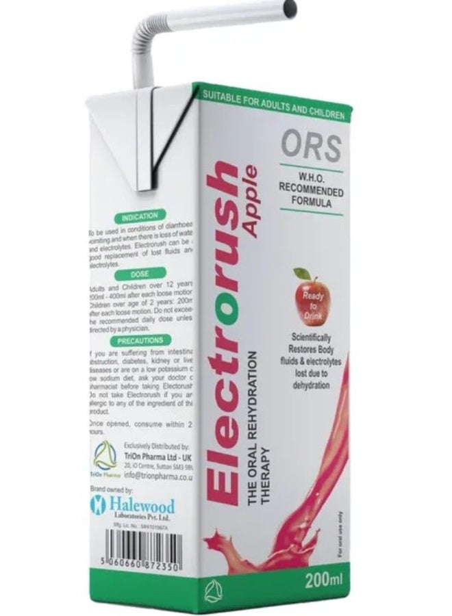 O.R.S ORS Electrorush Apple 200ml – Ready-to-Drink Electrolyte Hydration Solution - Image 3