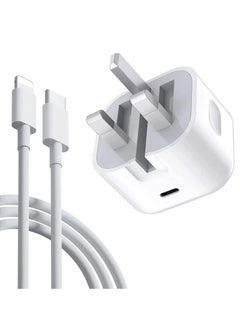 iPhone 20W USB C Fast Charger, iPhone Fast Charger Plug fast Charger Power and 1M iPhone USB C Charger Cable Compatible with i-Phone 13 12 11 Pro Max Mini X XR Xs/i-Pad, iPhone USB C Fast Charger