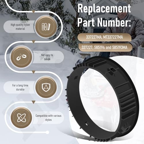 Haiouus 337227MA 585193MA Inner & Outer Retainer Ring Compatible with Murray B&S Craftsman Retaining Ring Outer and Inner Snowblower Chute, Replaces 585193 - Image 3