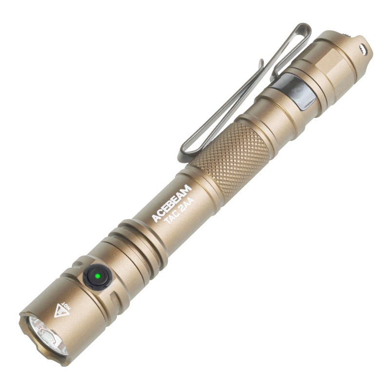 ACEBEAM TAC 2AA EDC Tactical Dual Modes Flashlight Rechargeable 1400 High Lumens Flashlight Dual Switch Pocket LED Flashlight Super Bright Small Flash Light for Emergency Camping HomeSFT25R HI - Image 2