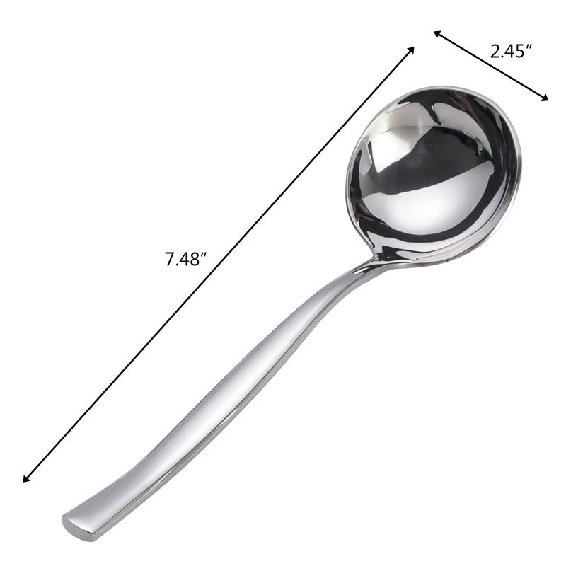 Xowine 4-Piece Stainless Steel Small Gravy Soup Ladles, Gravy Ladle Spoon - Image 2