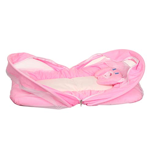 KooKyKooby Baby Mosquito and Insect Protection Net with Bedding (Pink(Mt19)) - Image 5
