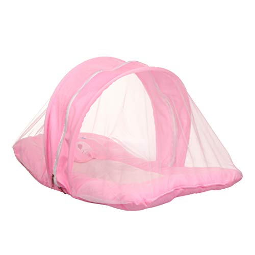 KooKyKooby Baby Mosquito and Insect Protection Net with Bedding (Pink(Mt19)) - Image 2