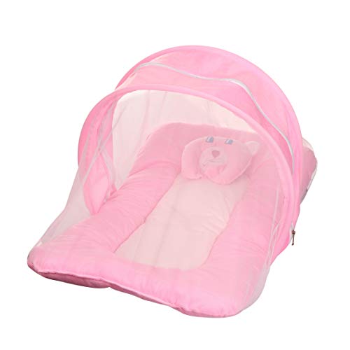 KooKyKooby Baby Mosquito and Insect Protection Net with Bedding (Pink(Mt19)) - Image 3