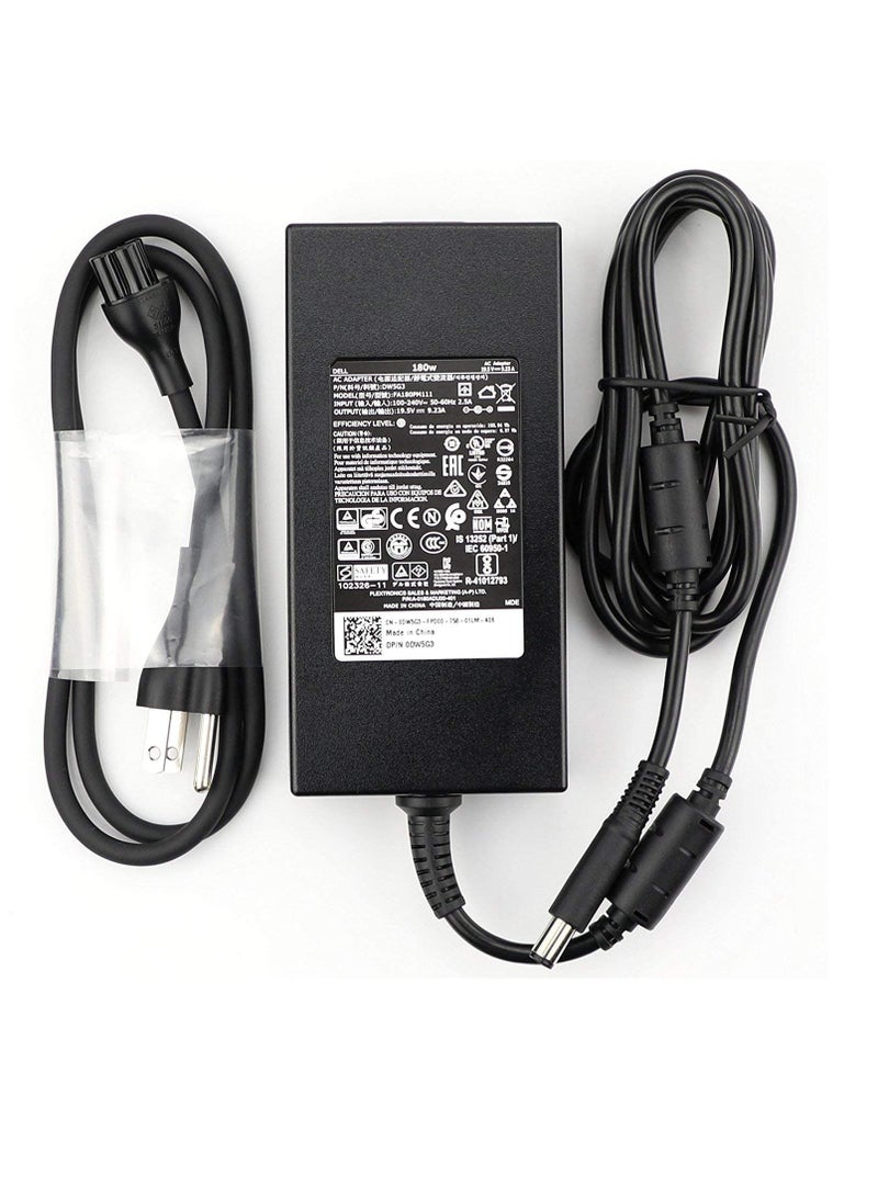 Terabyte محول جديد أصلي 180 واط 19.5 فولت 9.23 أمبير 74X5J JVF3V DA180PM111 لجهاز ديل ألين وير 15 R1 R2؛ إنسبيرون ون 23xx (2350 2320)؛ دقة 15 7000 (7510) 17 7000 (7710)؛ أوبتيبلكس 3011 AIO؛ M4600 M4700 M4800 - Image 2