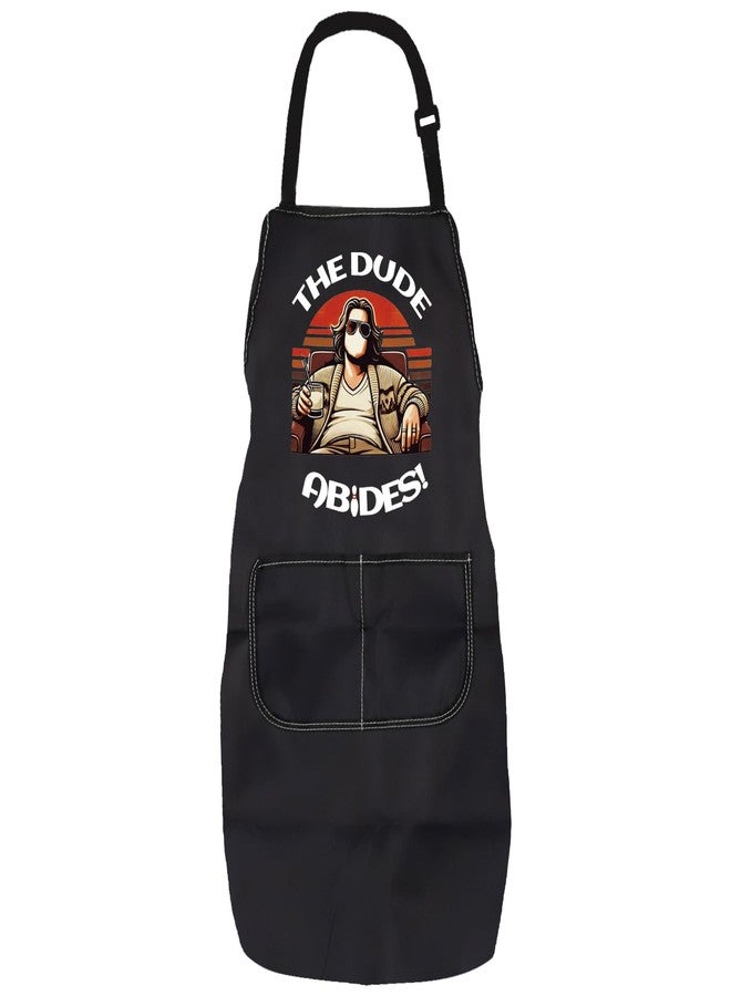 PXTIDY The Dude Kitchen Apron 90s Bowling Movie Gift Crime Movie Gift Lebowskiii Cooking Apron (THE DUDE A) - Image 1