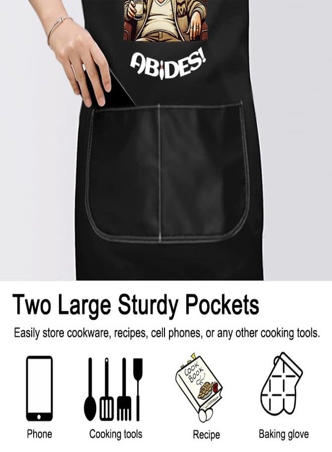 PXTIDY The Dude Kitchen Apron 90s Bowling Movie Gift Crime Movie Gift Lebowskiii Cooking Apron (THE DUDE A) - Image 5