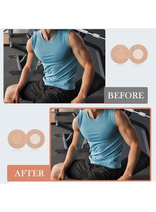 100-Pieces Disposable Self-adhesive Nipple Protection Stickers For Men, Mens Tape Pasties Patch Nipple Covers Nipple Patch Anti Chafing Nip Protector - view 4