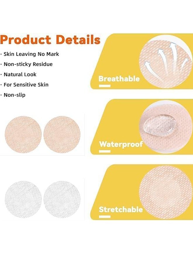 rocooart 100-Pieces Disposable Self-adhesive Nipple Protection Stickers For Men, Mens Tape Pasties Patch Nipple Covers Nipple Patch Anti Chafing Nip Protector - Image 5