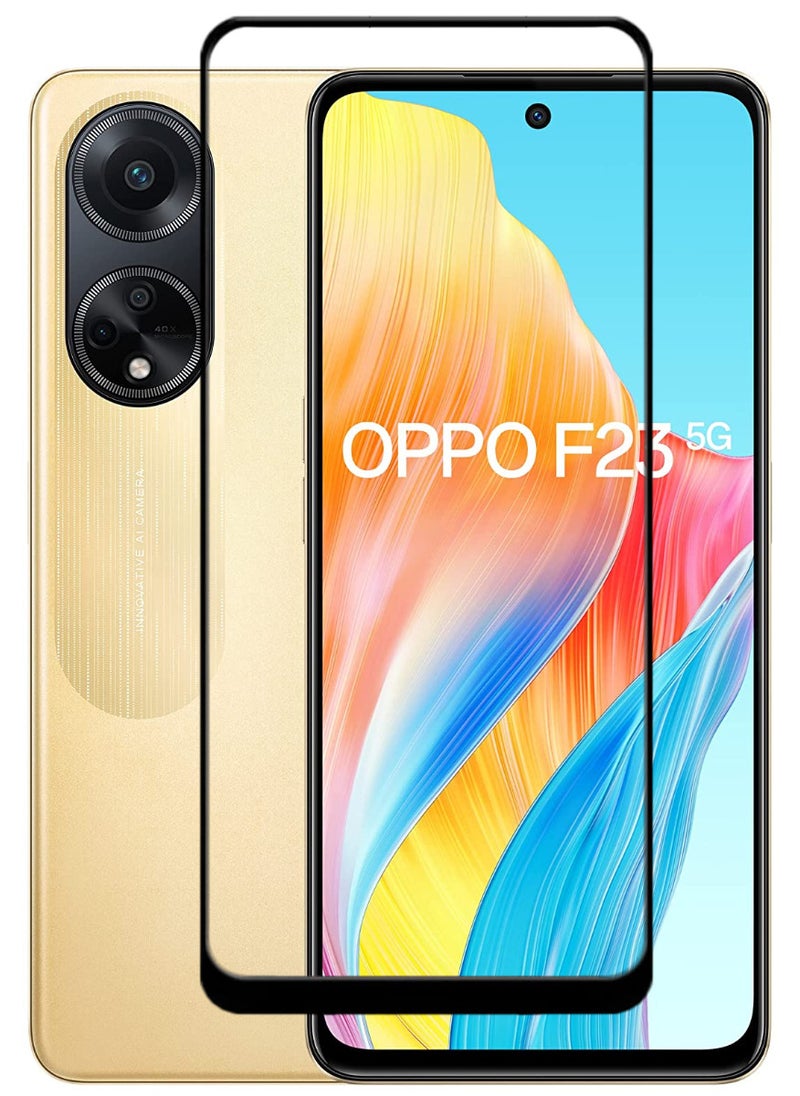 ACLIX Antistatic ESD Dustproof Premium Quality High Definition Tempered Glass Screen Protector Designed For Oppo F23 - Image 1