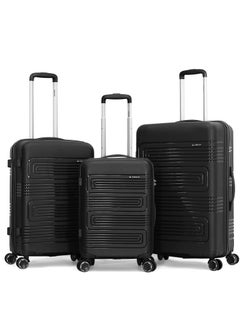 SONADA Sonada Trolley Bags 3 PCS Set Hardside Suitcase,Black  - Image 1