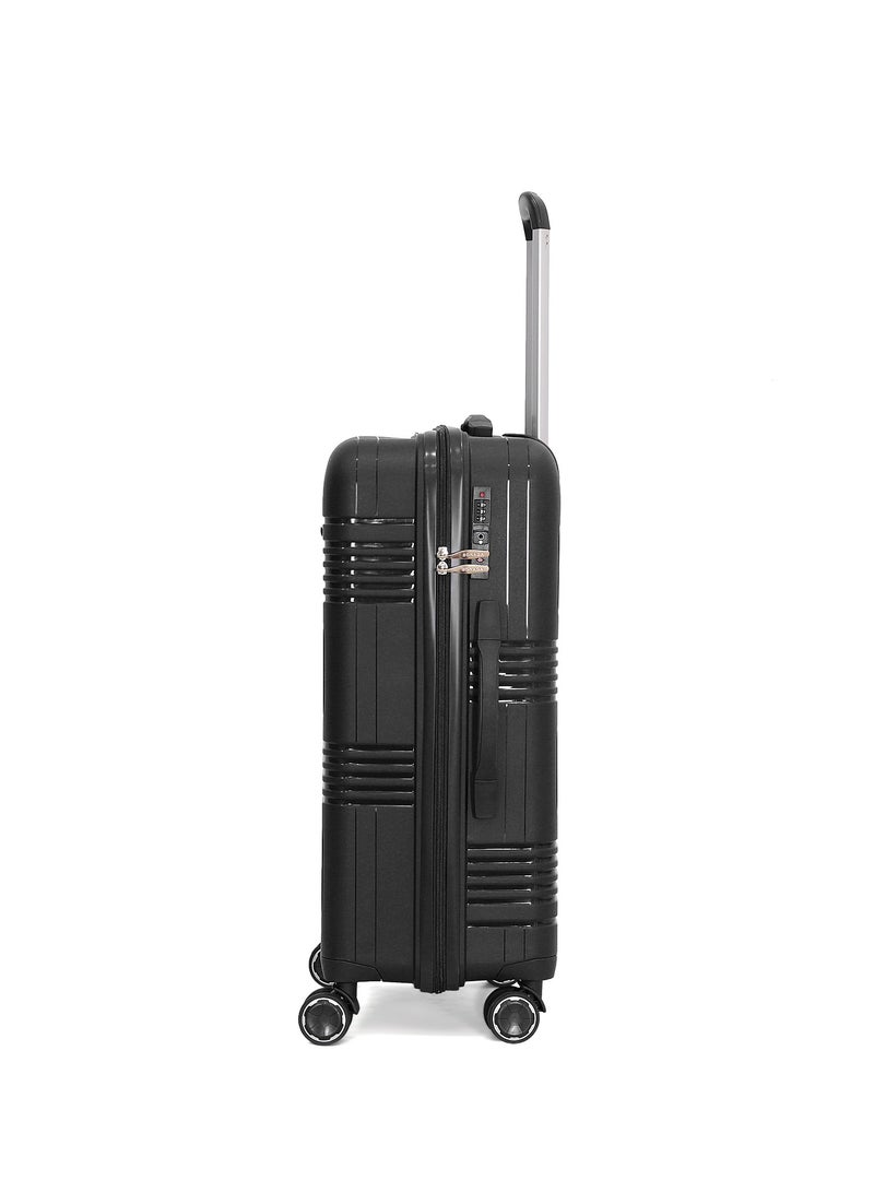 Sonada Trolley Bags 3 PCS Set Hardside Suitcase,Black - Image 3