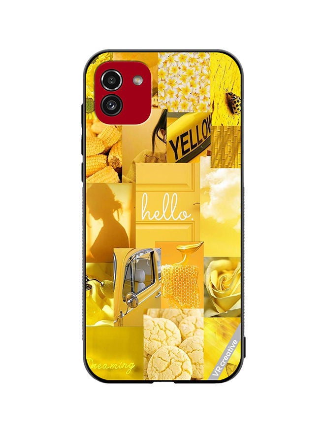 VR CREATIVE Protective Case Cover For Samsung Galaxy A03 Hello Design Multicolour - Image 1
